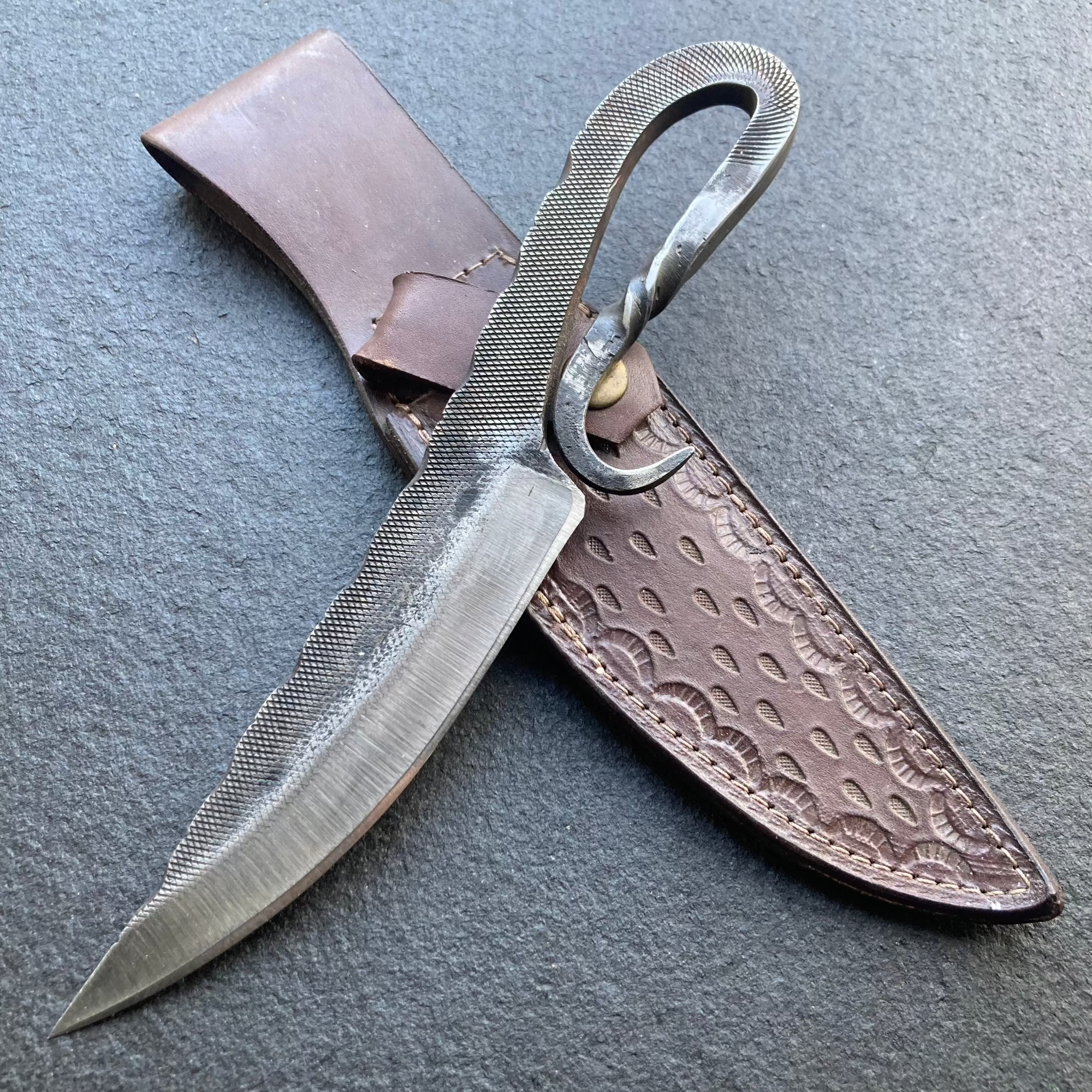 Hand Forged Camper and Hunter Knife