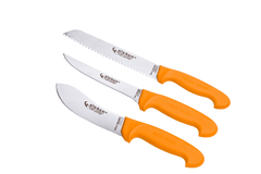 Gold Series Butcher Kitchen Knives Set of 3 No 2