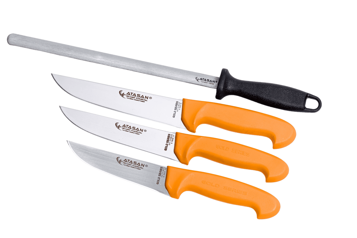 Gold Series Butcher Kitchen Knives Set of 4 No 1
