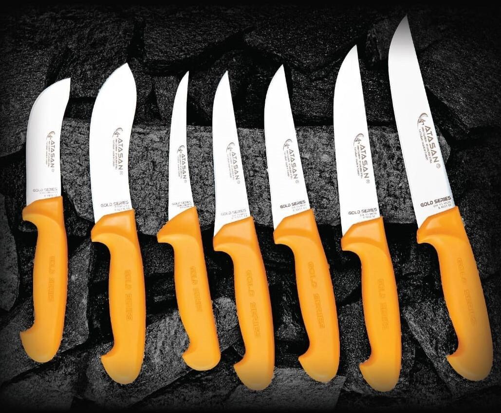 Gold Series Butcher Kitchen Knives Set of 7