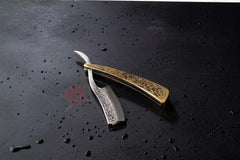 Hand Forged Engraved Knife Shaving Razor (8)