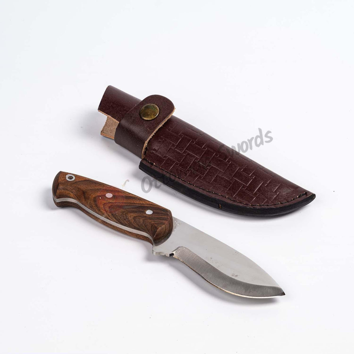 Handcrafted Camping Knife 7.8 Wood Handle (1)