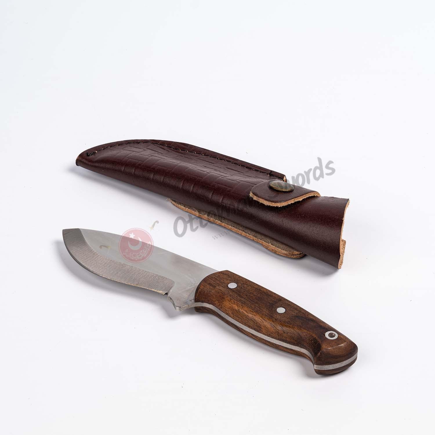Handcrafted Camping Knife 7.8 Wood Handle (2)