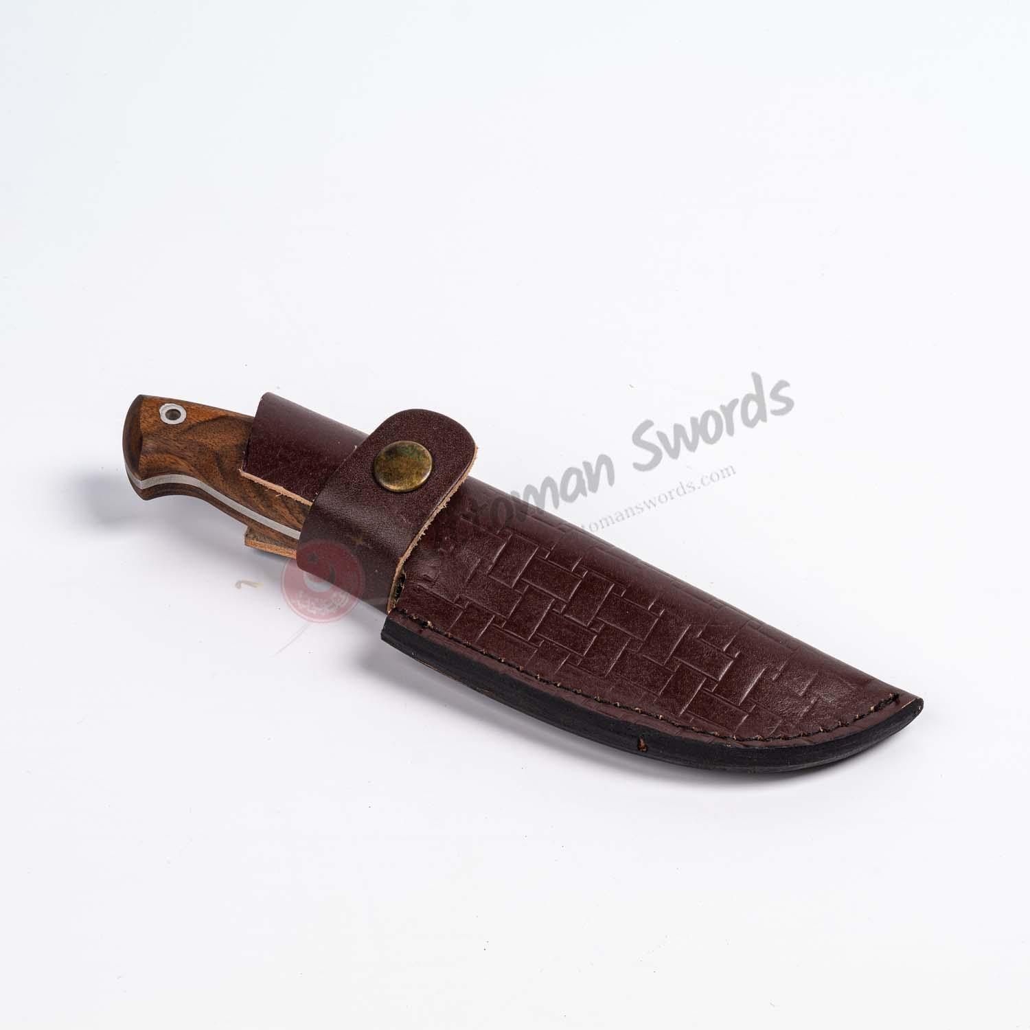 Handcrafted Camping Knife 7.8 Wood Handle (3)