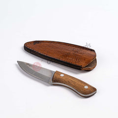 Handcrafted Mini Camping Knife 6.6 Wood Handle (2)