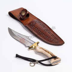 Handmade Deer Horn Handle Camping Knife 8 İnches (3)
