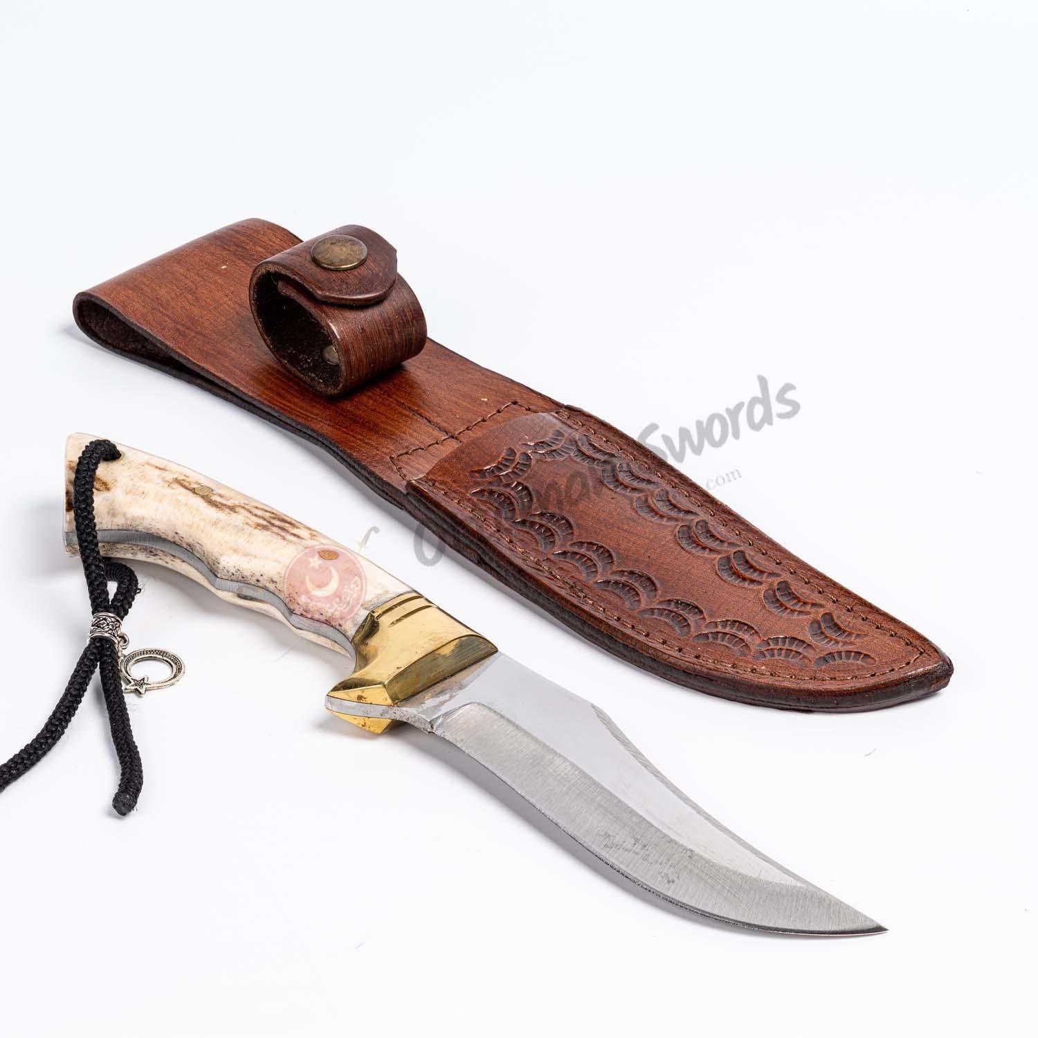 Handmade Horn Handle Small Bowie Knife Gift For Husband (2)