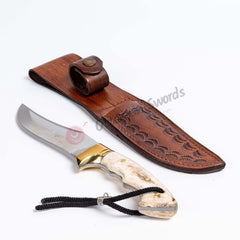 Handmade Horn Handle Small Bowie Knife Gift For Husband (3)