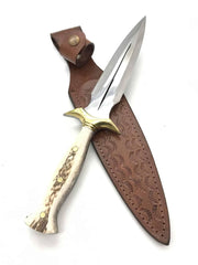 Handmade Hunting Knife Double Edged Knife (3)