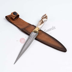 Handmade Hunting Knife Double Edged Knife For Sale (4)