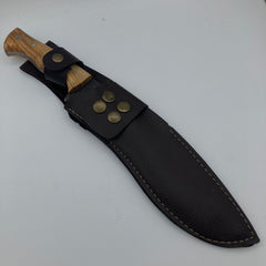 Kukri Knife Olive Tree Wooden Handle