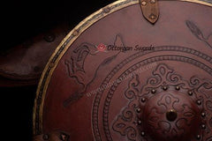Leather Covered Metal Shield (4)