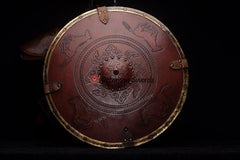 Leather Covered Metal Shield (5)