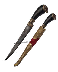 Lion Head Detail Ottoman Dagger (1)