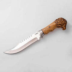 Lion Head Hunting Knife For Sale Batonets (1)