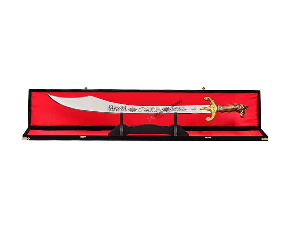 Medieval-Scimitar-Sword-For-Sale-Wolf-Head