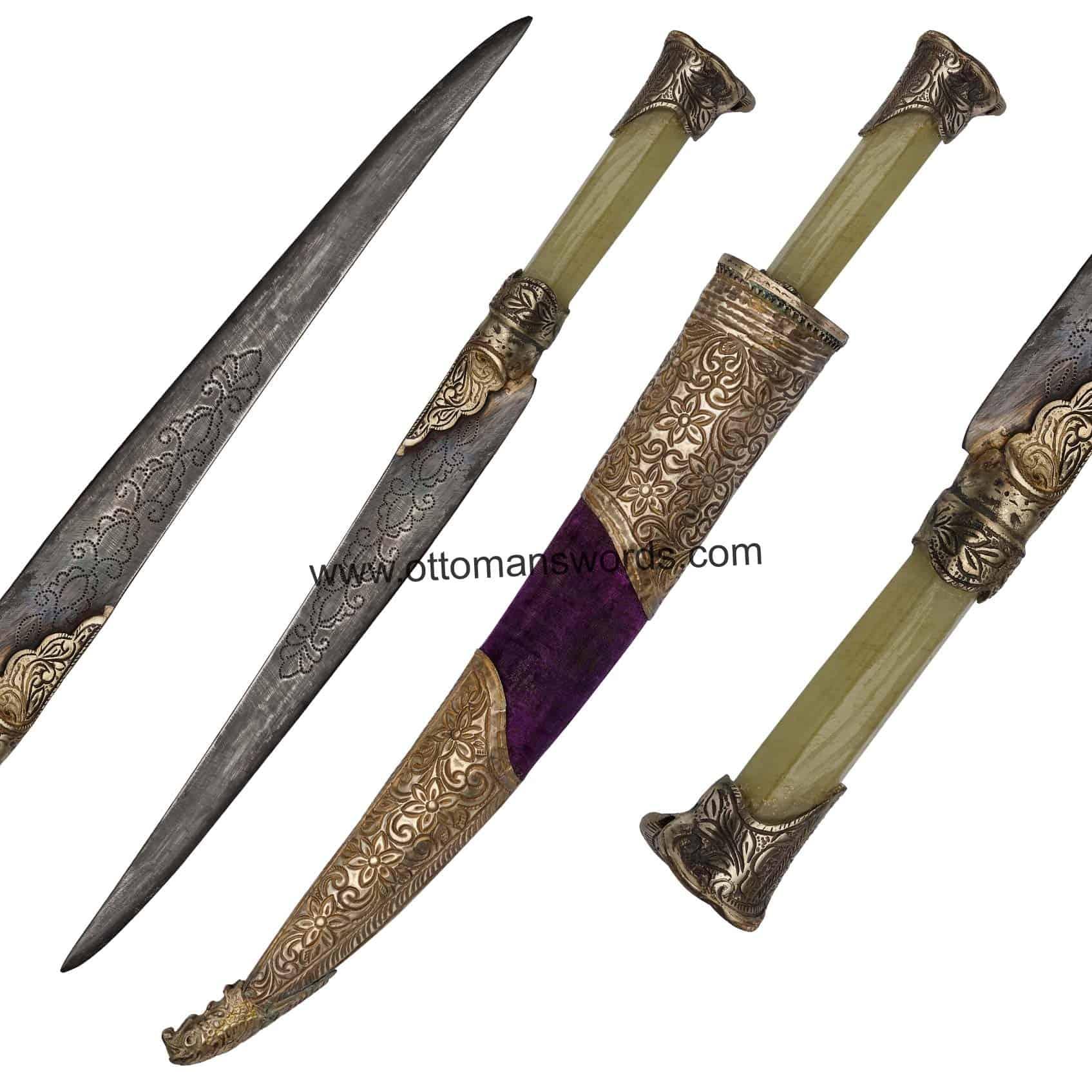 Natural Najaf Stone Handle Dagger (1)
