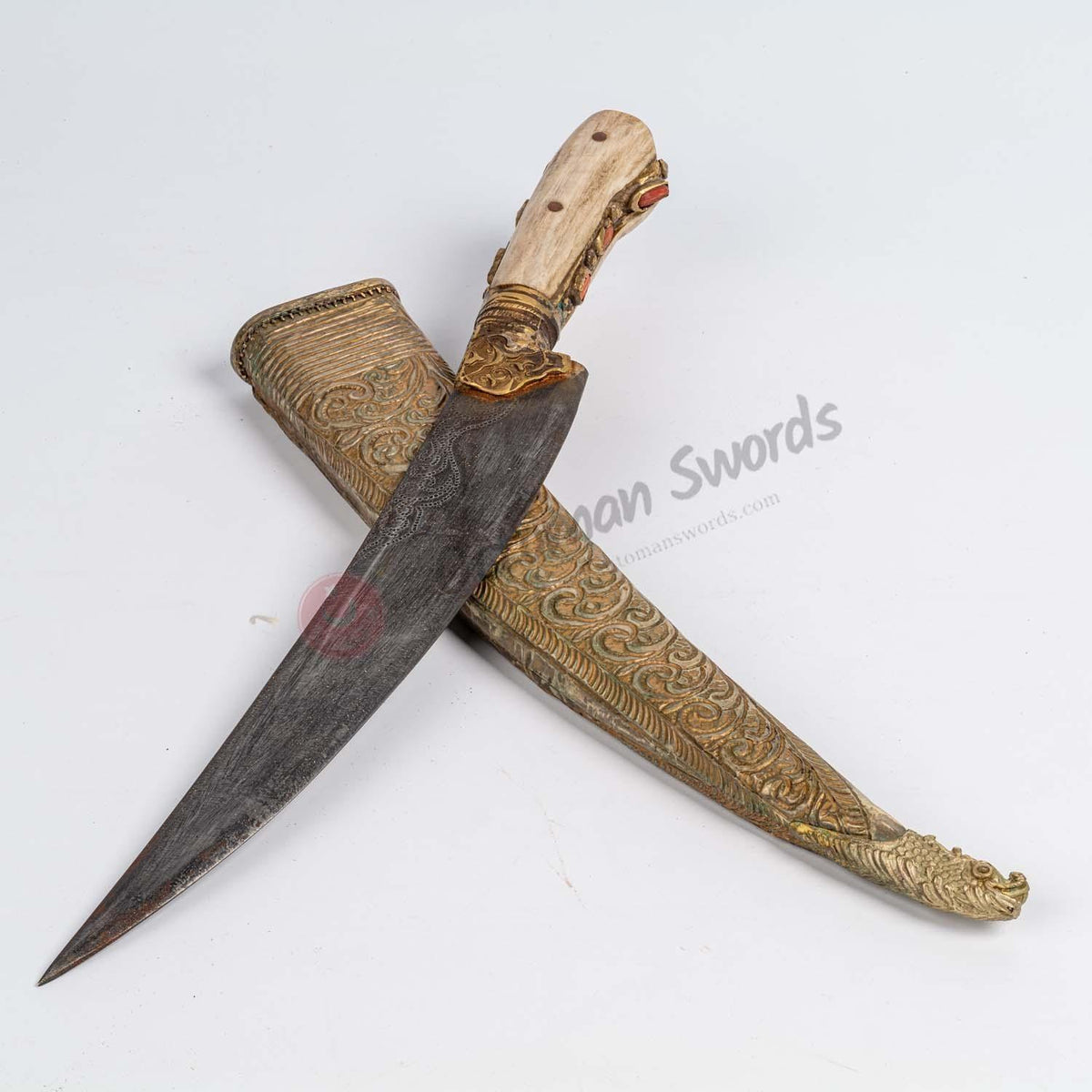 Buy Ram Horn Handle Antique Style Dagger | For Sale | Ottoman Swords