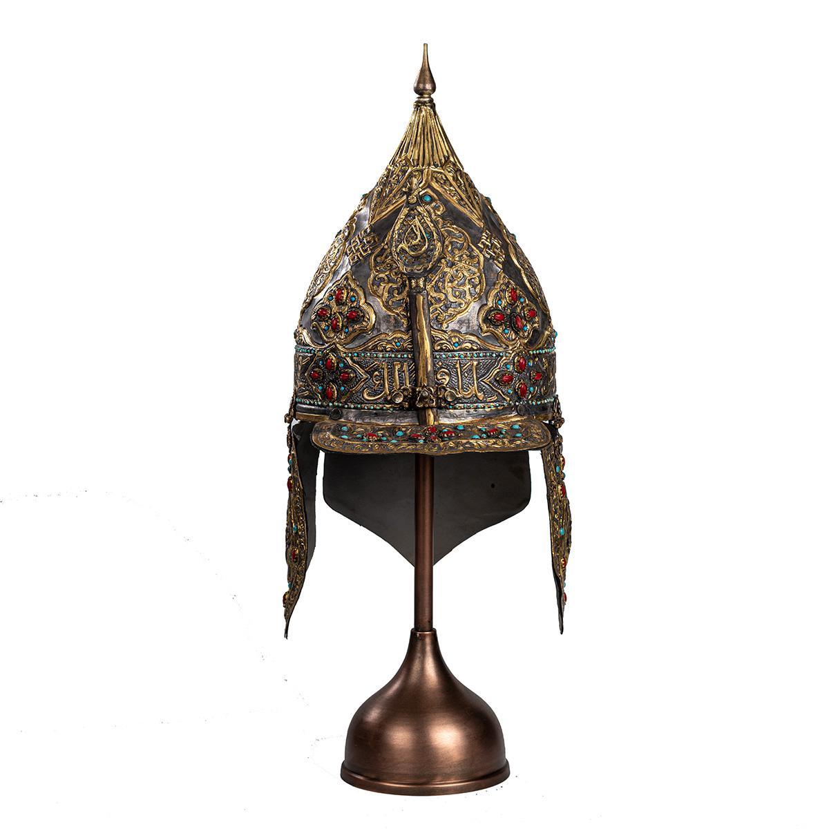 Ottoman Sword-Wielding Ceremonial Helmet (1)