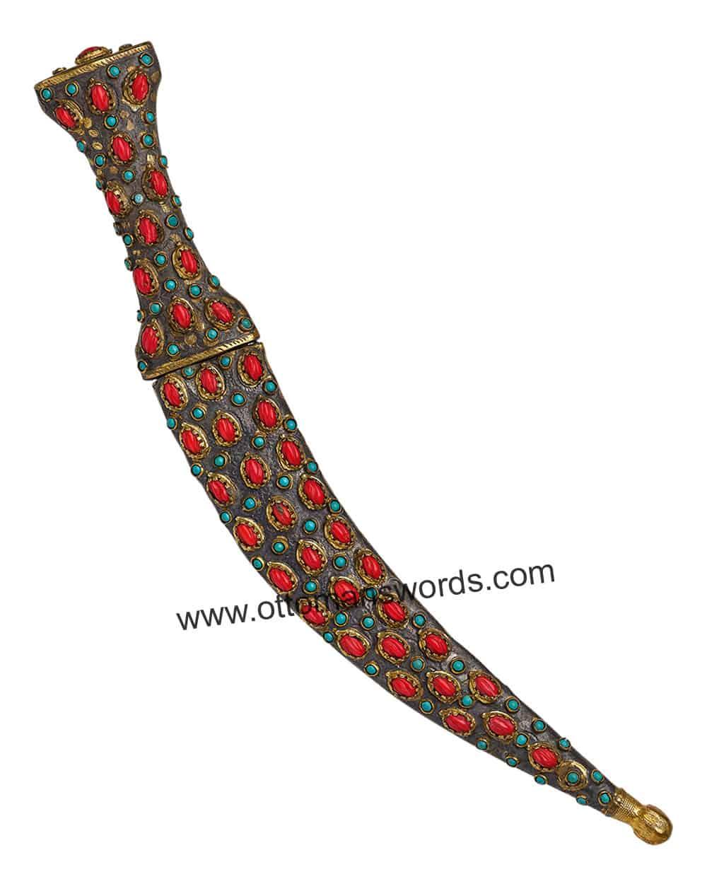 Ottoman Turkish Coral Dagger (4)