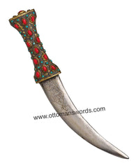 Ottoman Turkish Coral Dagger (5)