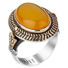 Payitaht Abdülhamid Amber Stone Sultan Abdülhamid Ring for men (2)