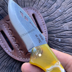 Personalized Pocket Knife Epoxy Handle N690 Stee Folding Camping Knife 8 İnches