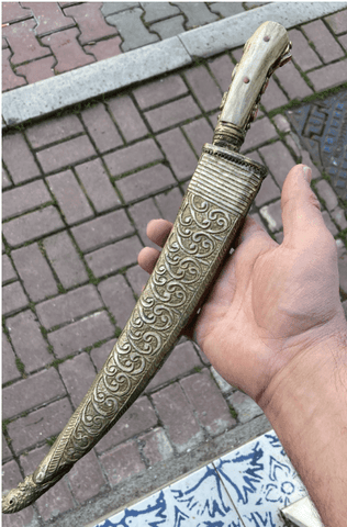 Buy Ram Horn Handle Antique Style Dagger | For Sale | Ottoman Swords