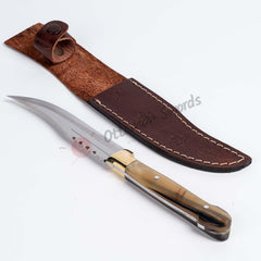 Ram Horn Crust Handle Hunting Wedge (2)