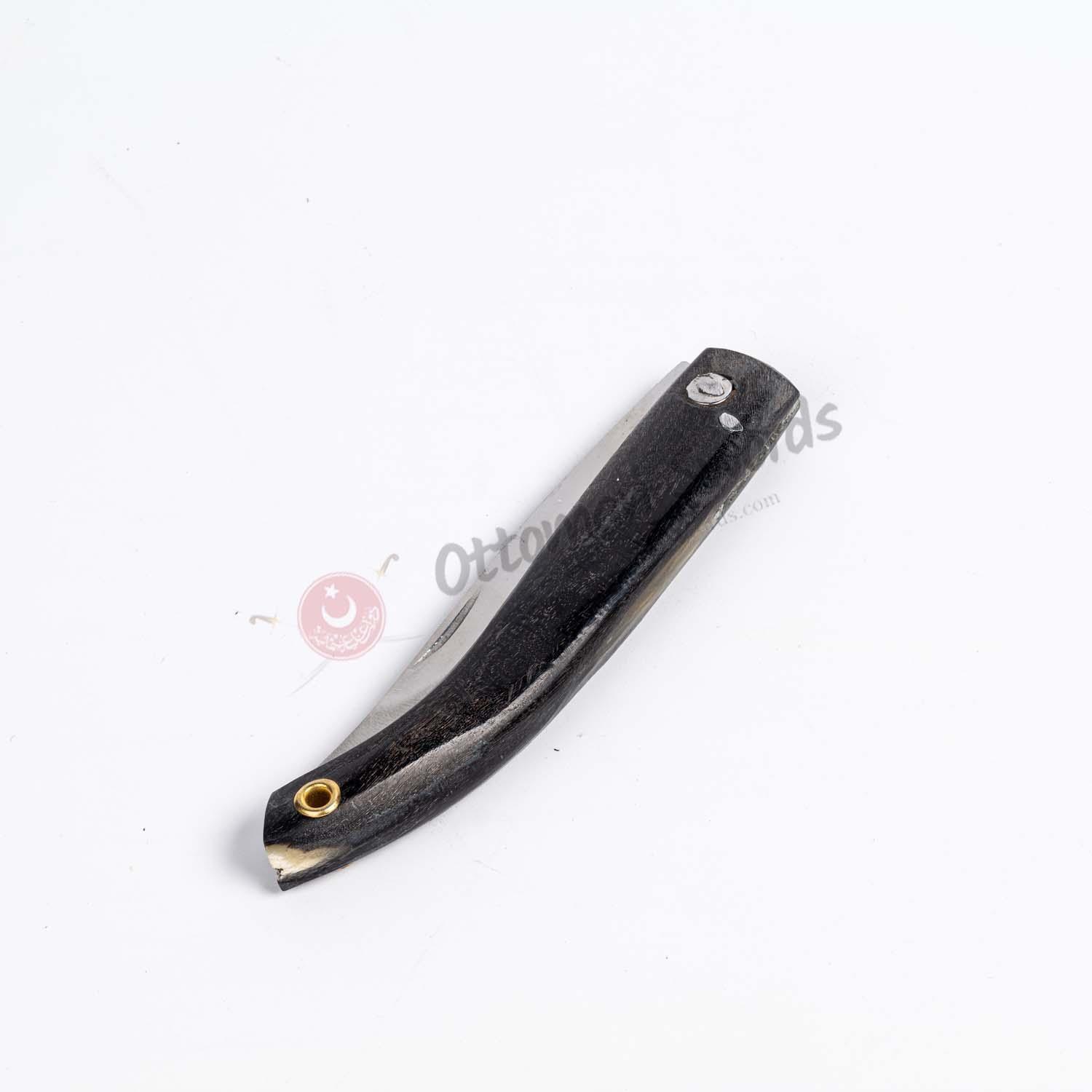 Ram Horn Handle Classic Basic Folding Pocket Knife (1)