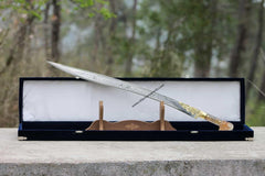 Ram Horn Handle Yataghan Sword (10)