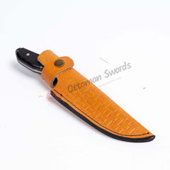 Resin Handle Custom Hunting Knife Dark (1)