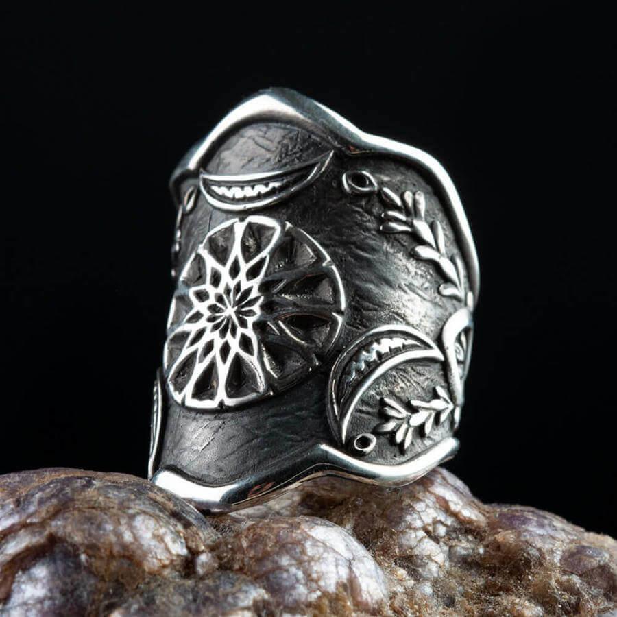 Resurrection Ertugrul Osman Bey Silver Zihgir Ring for men (3)