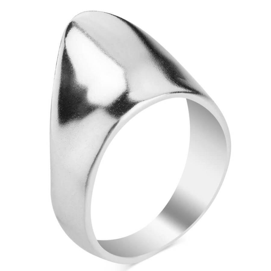 Resurrection Ertugrul Simple Design Silver Zihgir Ring Ottoman