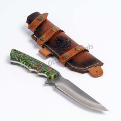 Tactical Survival Knife N690 Steel Green (1)