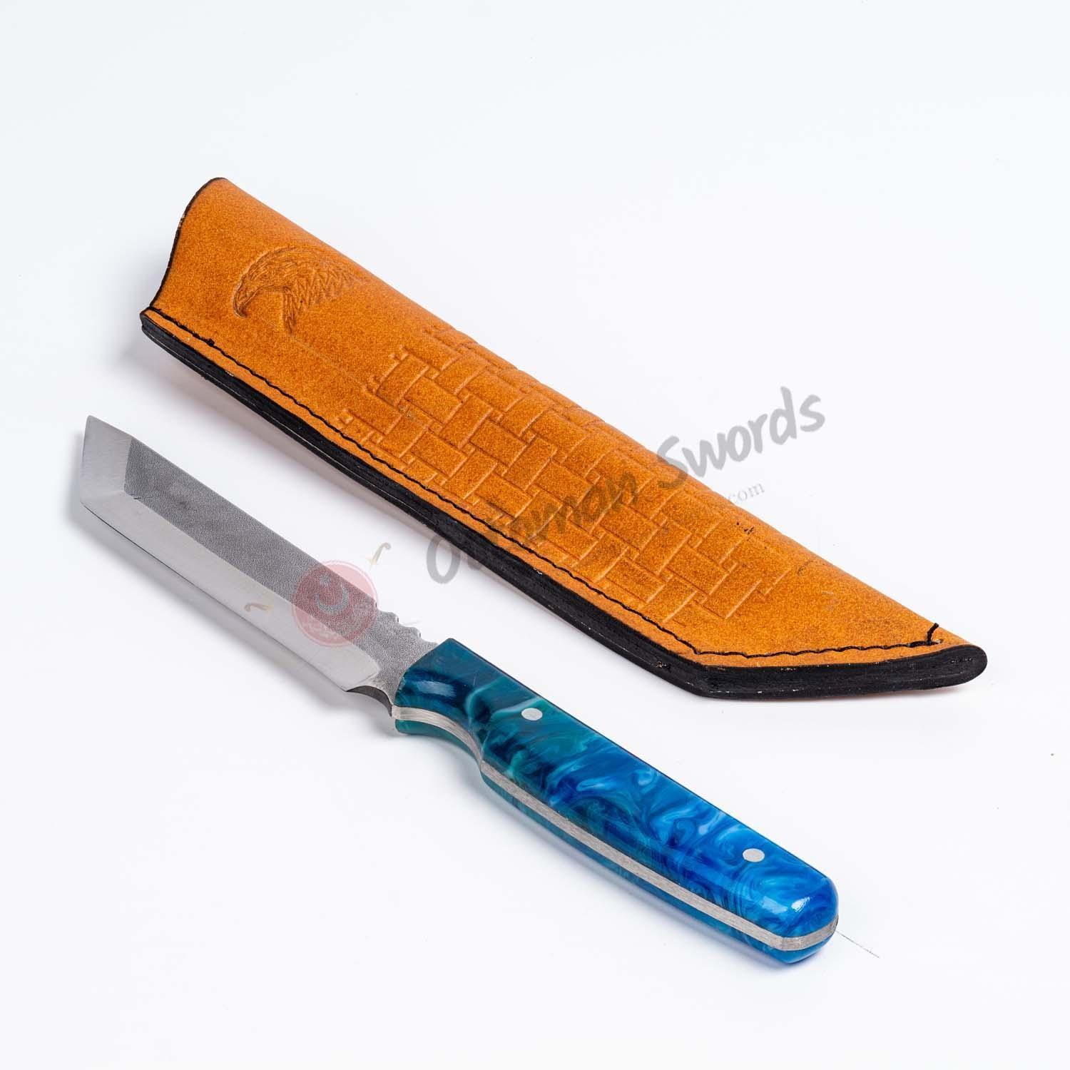 Tanto Blade Knife Epoxy Handle (14)