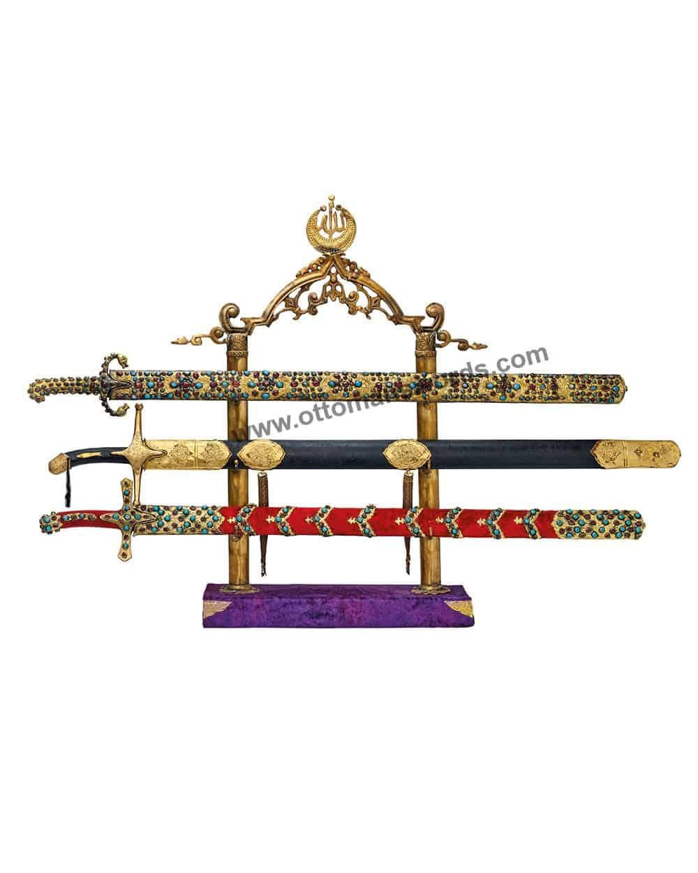 Topkapi Palace Museum Replica Swords Set For Sale | Ottoman Swords