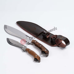 Two in One Custom Camping Knife Set For Sale (3)