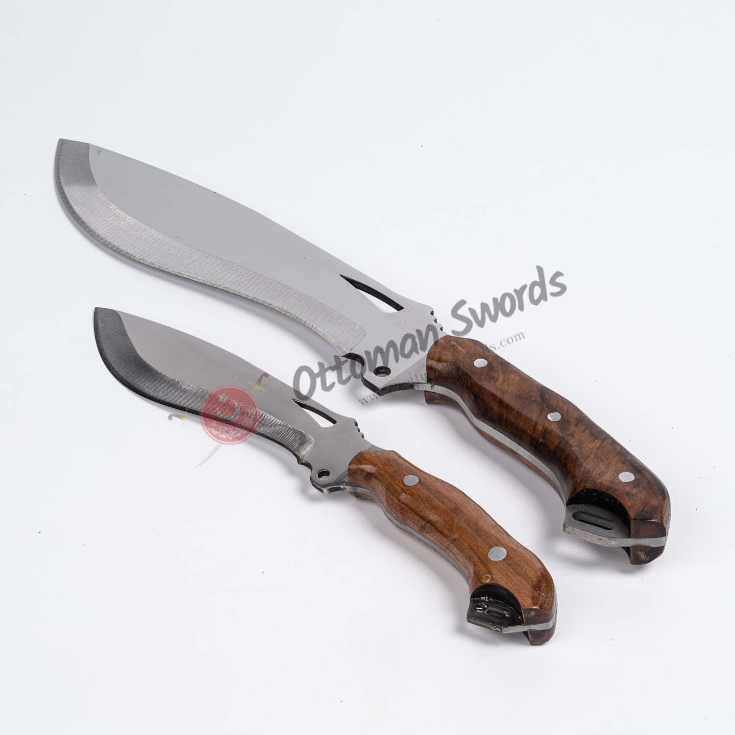 Two in One Custom Camping Knife Set For Sale (4)