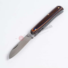 Werzalit Handle Classic Simple Folding Pocket Knife (1)