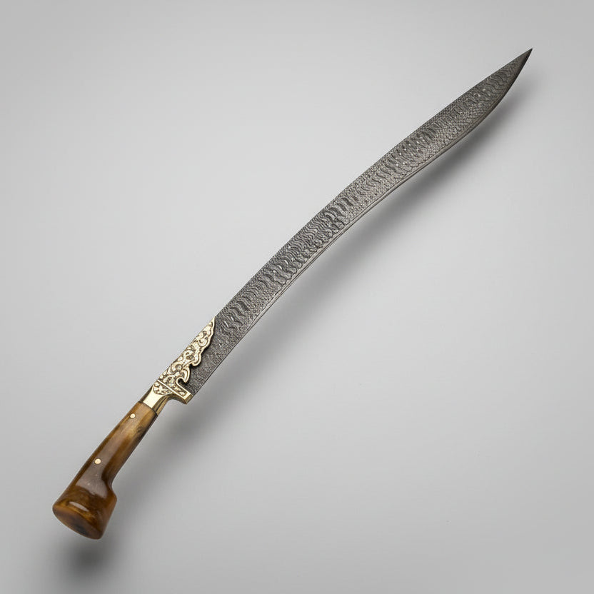Espada Yatagan de Damasco