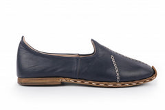dark blue saracli yemeni shoes for men for sale 3