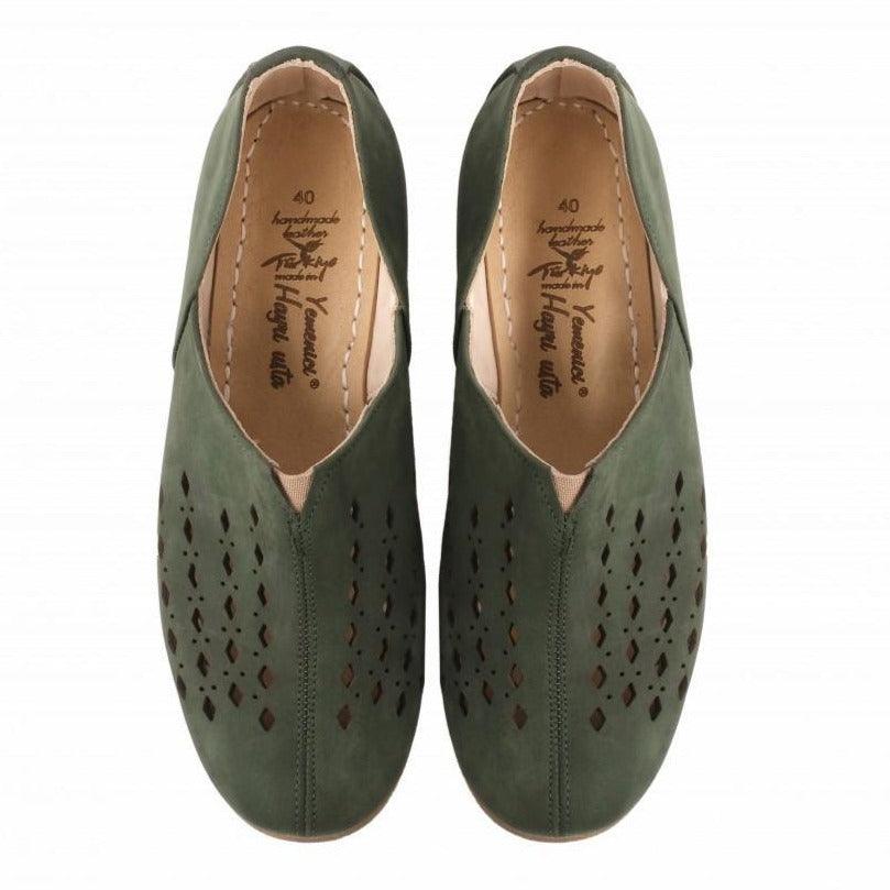 green Janissary Yemeni Shoes