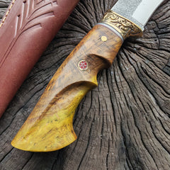 Cuchillo de cinturón Bushcraft para exteriores de 10"