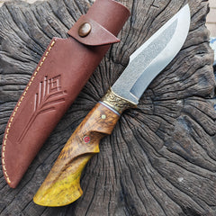 Cuchillo de cinturón Bushcraft para exteriores de 10"