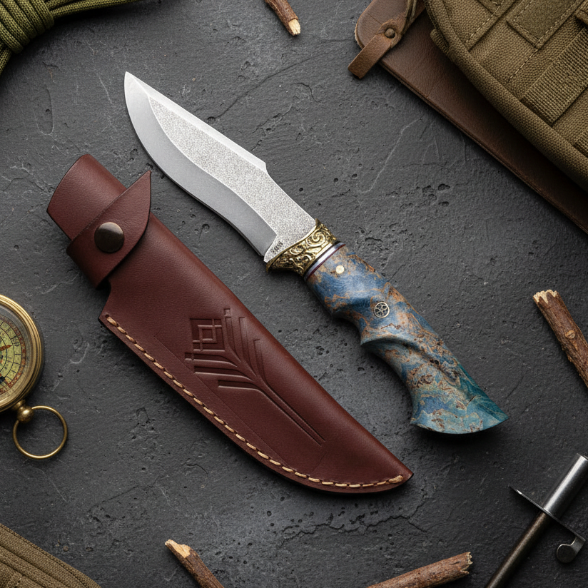 Cuchillo de cinturón Bushcraft para exteriores de 10"