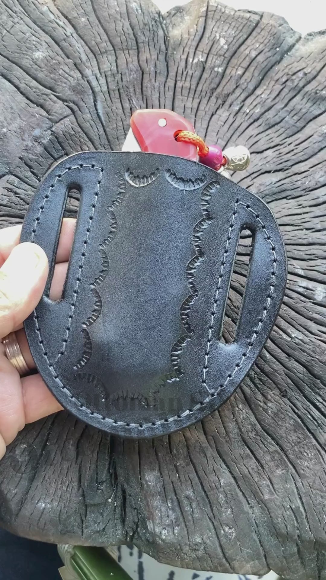 8 İnches Folding Pocket Knife Red and White Handle N690 Steel Camping Knife