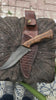 D2 Steel Full Tang Fixed Blade Survival Sailing Khukri Style Knife Walnut Handle 10"