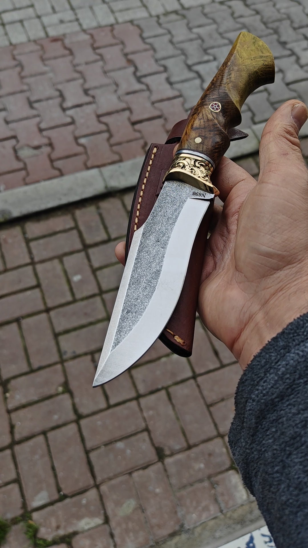 Cuchillo de cinturón Bushcraft para exteriores de 10"