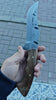 27 cm Hand Forged Carbon Steel Hunting Knife with Walnut Handle